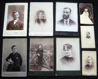 Item #25117 Circa 1880 (9) Photographs, Cartes-de-Visite & Cabinet Cards: Alldridge, Crane Art...