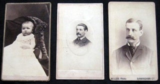 Circa 1880 (9) Photographs, Cartes-de-Visite & Cabinet Cards: Alldridge, Crane Art Co., Rembrandt Gallery of Waterbury; Kenyon & Son, New London; Bundy & Williams, New Haven; W.F. Page, Ansonia; Miller, Birmingham Connecticut.
