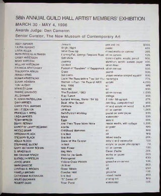 58th Annual Guild Hall Artist Members' Exhibition March 30th - May 4th, 1996