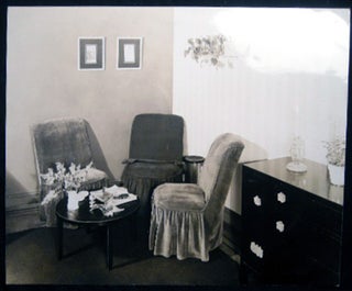 Item #25220 Circa 1930 Photograph of a Furnished Corner of a Room. Americana - 20th Century -...