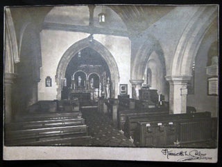 Item #25221 Circa 1930 Photograph of the Interior of St. Mary's Church Addington Adjoining...