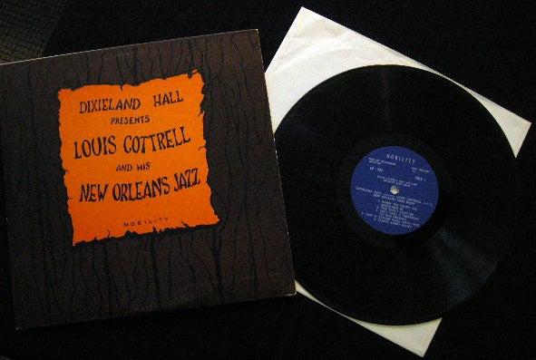 Item #25281 Dixieland Hall Presents Louis Cottrell and His New Orleans Jazz Band - Signed By Louis Cottrell - Kid Howard - Frog Joseph - Placide Adams. African - American - Music History - Autographs.