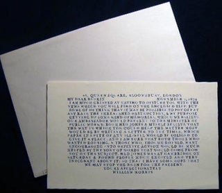 Item #25327 1988 Roxburghe-Zamorano Keepsake Printed at the Scenic Road Press William Morris to...
