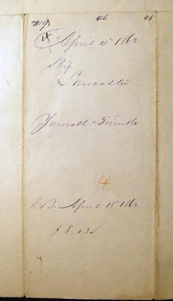 1862 Port of Philadelphia Manuscript & Printed Bill of Lading Entry of Merchandise Customs Duties for the Ship Lancaster from Liverpool for a Cargo of Soda Ash Imported By Yarnall & Trimble