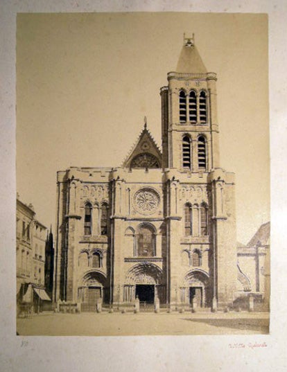 Item #25409 Circa 1870 Large Format Photograph of the Basilica St.-Denis Paris France By Achille Quinet. France - 19th Century - Photography - Paris - Achille Quinet.