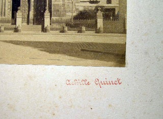Circa 1870 Large Format Photograph of the Basilica St.-Denis Paris France By Achille Quinet