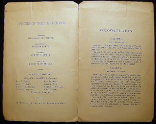 Constitution of the Republican Club, of Jamaica, N.Y. Organized January, 1886