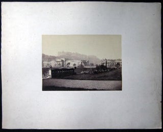 Item #25535 Circa 1885 Large Format Photograph of the Natronal Gallery of Scotland the Royal...