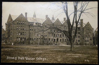 Item #25676 Circa 1909 Real Photo Postcard Vassar College Strong Hall Poughkeepsie, N.Y....