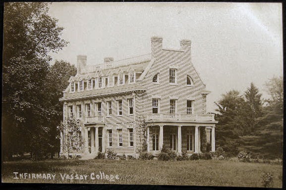 Item #25681 Circa 1909 Real Photo Postcard Vassar College Infirmary Poughkeepsie, N.Y. Americana - Vassar College.