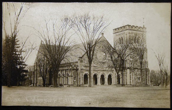 Item #25682 Circa 1909 Real Photo Postcard Vassar College Chapel Poughkeepsie, N.Y. Americana - Vassar College.