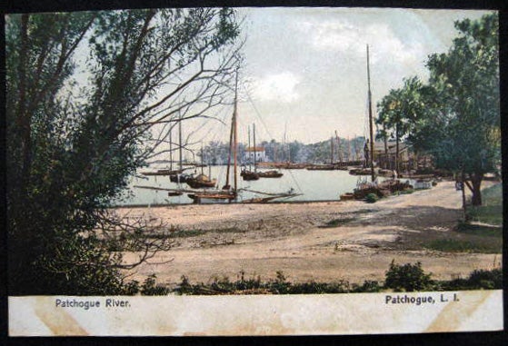 Item #25689 Circa 1906 Postcard Patchogue River Patchogue Long Island New York. Americana - Patchogue - Long Island New York.