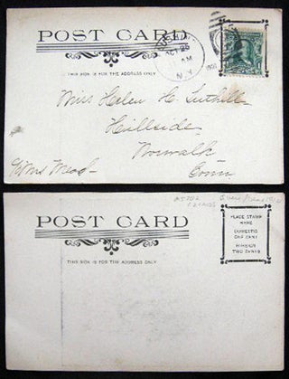 1907 Postcard Jacob Haubeil Fountain House Ye Olde Tavern Flushing Long Island New York
