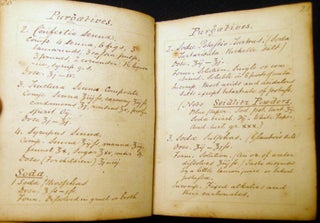 Circa 1845 Manuscript Prescriber's Pharmacopaeia