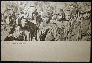 Item #25801 Circa 1910 Postcard Bedouines a Baalbek Lebanon. Lebanon - Baalbek - 20th Century