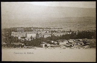 Item #25803 Circa 1911 Postcard Panorama de Baalbek Lebanon. Lebanon - Baalbek - 20th Century