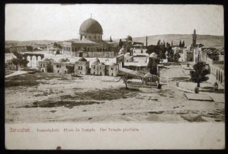 Item #25831 Circa 1910 Postcard Jerusalem Tempelplatz Place Du Temple The Temple Platform. Middle...