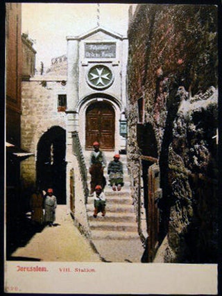 Circa 1910 Postcard Jerusalem VIII Station (Stations of the Cross. Middle East - Holy Land.