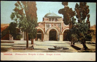Item #25846 Circa 1910 Postcard Jerusalem Aksamoschee Mosquee el-Aksa Mosque El Aksa. Middle East...
