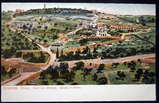 Item #25862 Circa 1910 Postcard Jerusalem Olberg Mont Des Oliviers Mount of Olives. Middle East -...
