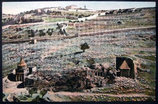 Item #25866 Circa 1910 Postcard Jerusalem Graber Im Josaphattal Vallee De Josaphat Valley of...
