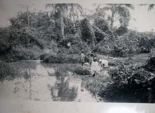 Black and White Photograph of Wash Day at Harden Gut Frederiksted, St. Croix By Axel Ovesen
