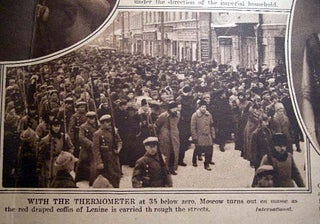 The New York Herald Picture Section February 17, 1924 Death of Lenin