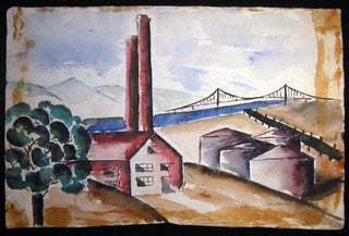 Circa 1920 Group of Three Original Watercolors By Harry D. Pelcher