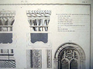 Parts of Malmsbury Abbey Church Pl. IX Vol. V. Copper Engraving By Basire After the Original By F. Nash