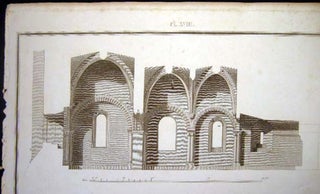 1. Section Shewing the East Wall of the Chapel at New Castle Upon Tyne. 2. Section Shewing the North Wall 3. Section Shewing the South Wall Pl. XVIII Vol. V. Copper Engraving By Basire After the Original By L. Vulliamy