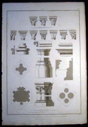 Item #26048 Plans, Elevations and Sections of the Bases, Capitals and Mouldings of the Temple...