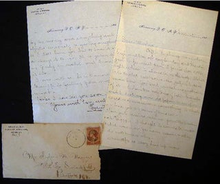 1885 - 1886 Manuscript Correspondence Edwin Maxwell of Harmony New York