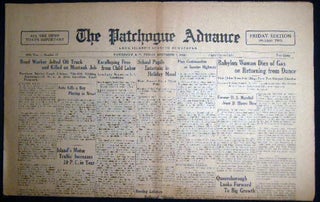 1930 Friday, November 7 The Patchogue Advance Long Island's Leading Newspaper Friday Edition Section Two