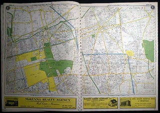 Hagstrom's Atlas of Queens and Nassau Counties Long Island, N.Y. And Road Map of Long Island Showing Streets, Roads, Parkways, Parks, Airports, Golf and Country Clubs, Railroads and Railroad Stations, Subways, Transportation Lines, Main Auto Routes....