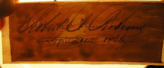 1866 Signature and Date of April 14th By William Cullen Bryant (with) an Engraved Portrait of the Author By W. Wellstood