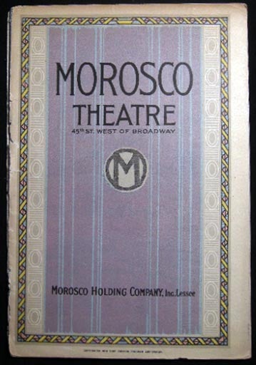 Item #26291 Morosco Theatre Program Week Beginning Monday Evening, April 4, 1926 Rosalie Stewart Presents "Craig's Wife" A Drama By George Kelly. Americana - New York City - Theatre History.