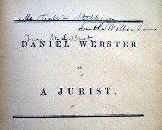 Bound Volume of Eulogies, Sermons, Orations, Discourses and Biographical Commemorations Regarding the Life and Death of Daniel Webster