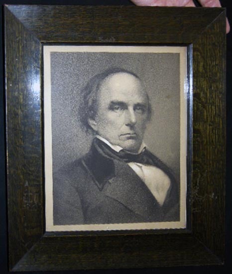 Item #26330 Framed and Glazed Portrait of Daniel Webster. Americana - Political History - Art - Portraiture - Daniel Webster.