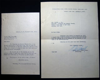 Item #26377 1917 Typed Letter Signed from Lieutenant Colonel Rockwell, Signal Corps, Commanding...