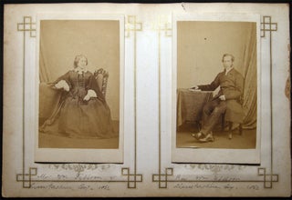 Item #26390 1862 Carte-de-Visite Photographs of the Rev. Wm. Gibbson and Mrs. Gibbson of...