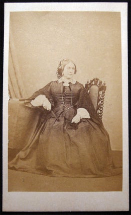 1862 Carte-de-Visite Photographs of the Rev. Wm. Gibbson and Mrs. Gibbson of Leicestershire England By C. Oakeshott, Photographer, 9, Pier Street. Ryde, I.W.