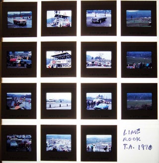 Circa 1971 Group of 35mm Color Slides of Race Activities & Cars at Lime Rock Park, Lakeville. Americana - 20th Century -.