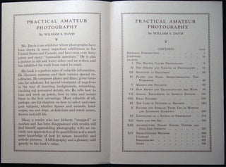 Circa 1923 Publisher's Announcement Flyer for William Steeple Davis' Practical Amateur Photography