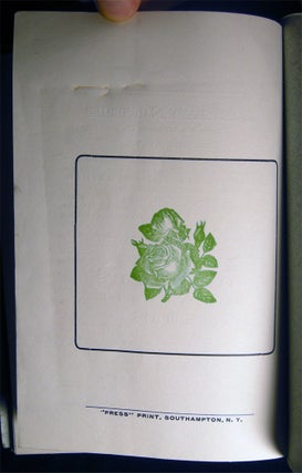 Schedule of Prizes Offered By the Southampton Horticultural Society Southampton, N.Y. Show to be Held in a Tent on Art Museum Grounds August 12 and 13, 1908 We Aim to Excel in Horticulture