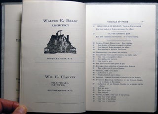 Schedule of Prizes Offered By the Southampton Horticultural Society Southampton, N.Y. Show to be Held in a Tent on Art Museum Grounds August 12 and 13, 1908 We Aim to Excel in Horticulture