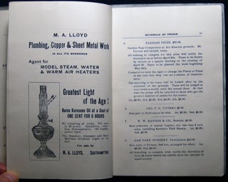 Schedule of Prizes Offered By the Southampton Horticultural Society Southampton, N.Y. Show to be Held in a Tent on Art Museum Grounds August 12 and 13, 1908 We Aim to Excel in Horticulture