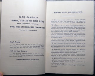 Schedule of Prizes Offered By the Southampton Horticultural Society Southampton, N.Y. Show to be Held in a Tent on Art Museum Grounds August 12 and 13, 1908 We Aim to Excel in Horticulture