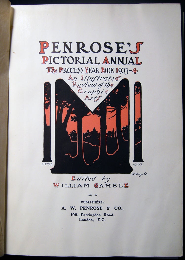 Penroses's Pictorial Annual the Process Year Book 1903-4 An