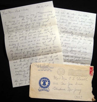 1967 - 1968 Group of Letters from a U.S. Navy Seaman stationed aboard the USS Independence to his Family in New Jersey