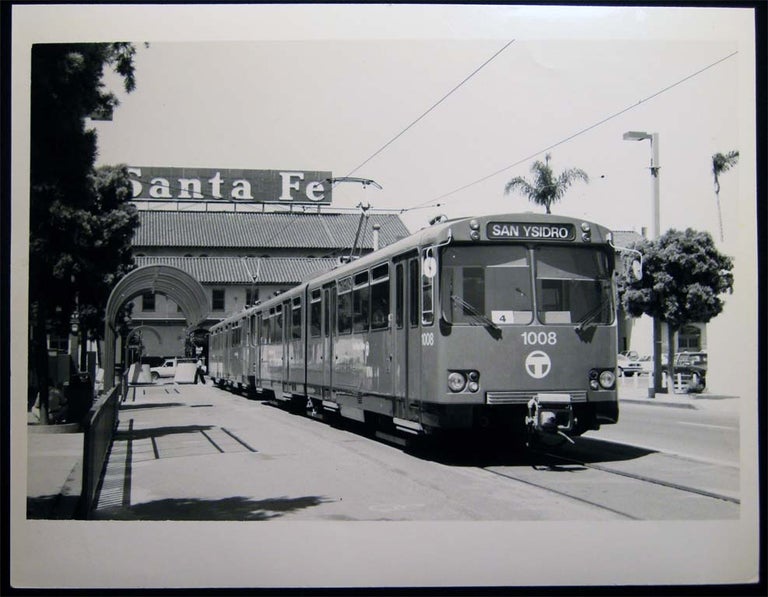 Item #26724 Photograph of the San Diego Streetcar Railway San Ysidro Route. Americana - 20th Century - Photography - Transportation - Rail.